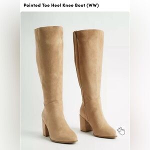 Torrid Tan Suede Knee-High Boots (Wide)